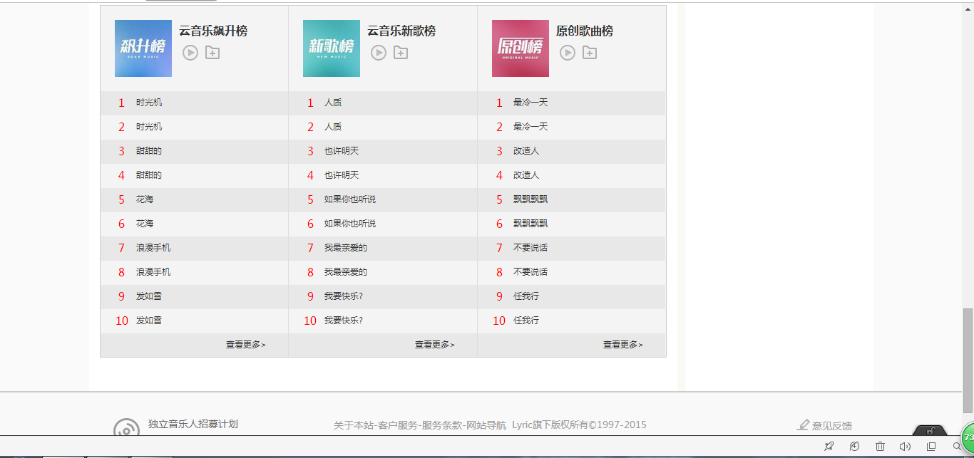 基于JavaWeb的SSM的音乐网站